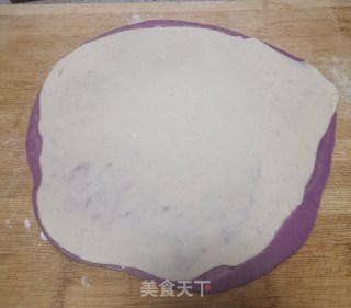 芝麻酱，紫薯花卷的做法步骤：9