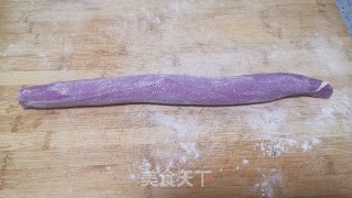 芝麻酱，紫薯花卷的做法步骤：10