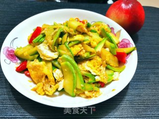 西葫芦炒鸡蛋的做法步骤：4