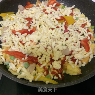 平底锅也能做披萨的做法步骤：9