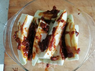 简单好吃的豆瓣酱蒸茄子的做法步骤：5