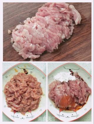 彩椒肉丝拌面的做法步骤：3