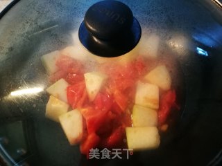 西红柿烧冬瓜的做法步骤：6