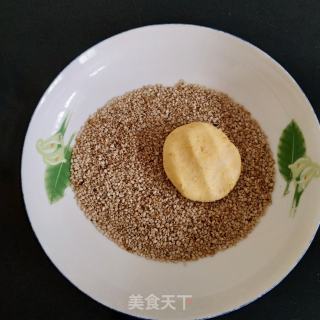 南瓜芝麻饼的做法步骤：8