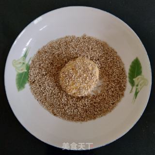 南瓜芝麻饼的做法步骤：9