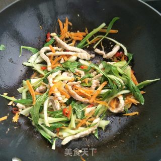 肉丝炒米线的做法步骤：8