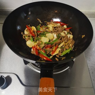 牛肉丝炒山药的做法步骤：9