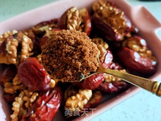 红枣蒸核桃的做法步骤：10