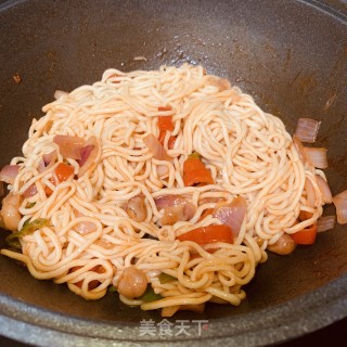 黑椒牛肉酱面的做法步骤：19