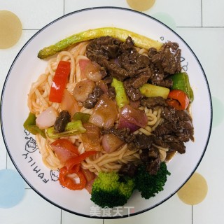 黑椒牛肉酱面的做法步骤：29