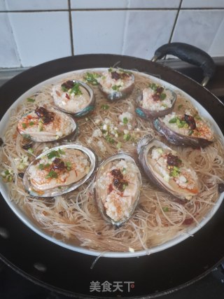 蒜蓉粉丝蒸鲍鱼的做法步骤：22