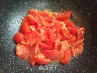 番茄炒豆腐（西红柿炒豆腐）的做法步骤：7