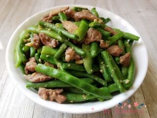 肉片炒四季豆的做法步骤：8