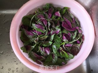 蒜香苋菜的做法步骤：1