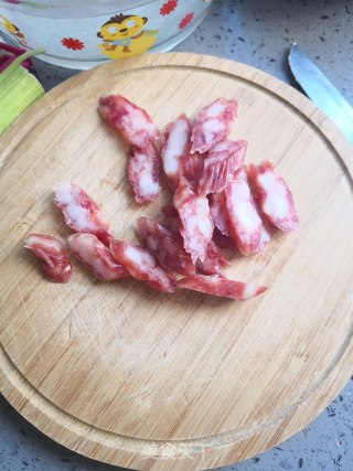 蒸腊肠粉丝的做法步骤：2