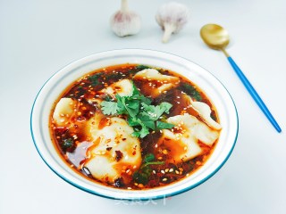 酸汤水饺的做法步骤：7