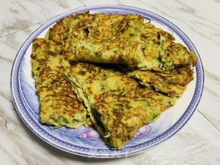 火麻西葫芦鸡蛋糊塌子的做法步骤：7