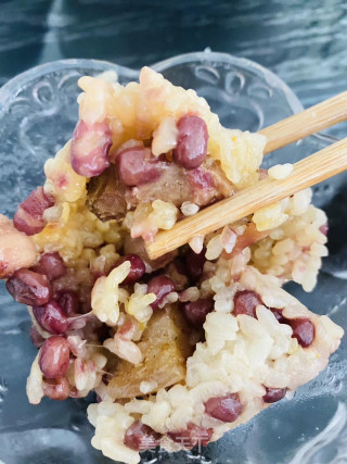 黎麦红豆肉粽的做法步骤：7