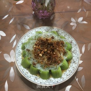 蒜蓉粉丝蒸丝瓜的做法步骤：7