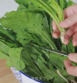 凉拌萝卜菜的做法步骤：2