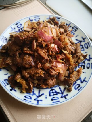 孜然牛肉的做法步骤：6