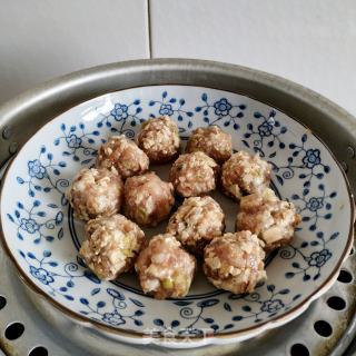 蒸香菇肉丸的做法步骤：5