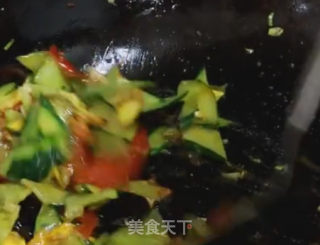 黄瓜炒鸡蛋的做法步骤：8