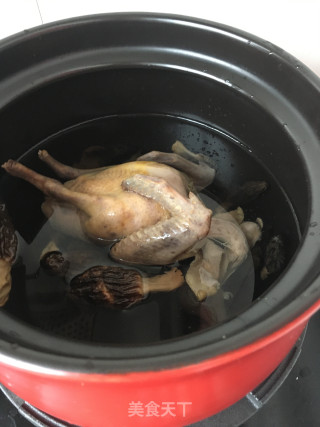 羊肚菌鸽子汤的做法步骤：6