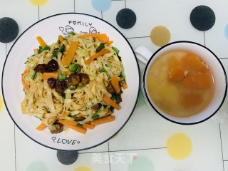 黑椒猪肉杂蔬拌面的做法步骤：14