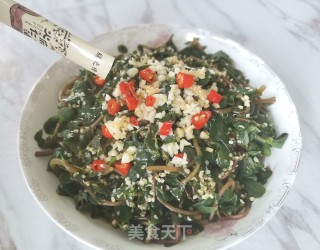 火麻油蒜蓉马齿苋的做法步骤：6