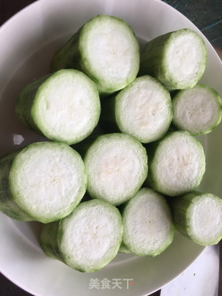 蒜蓉蒸丝瓜的做法步骤：8