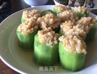 蒜蓉蒸丝瓜的做法步骤：11
