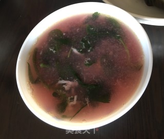 咸蛋杂菜汤的做法步骤：8