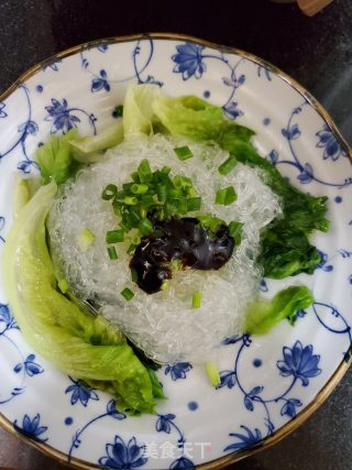 蚝油生菜拌粉丝的做法步骤：5