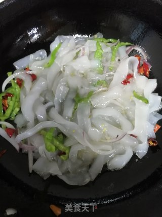 炒粉皮的做法步骤：7