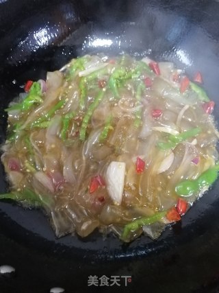 炒粉皮的做法步骤：8