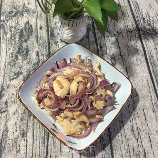 鸡胸肉炒紫洋葱的做法步骤：7