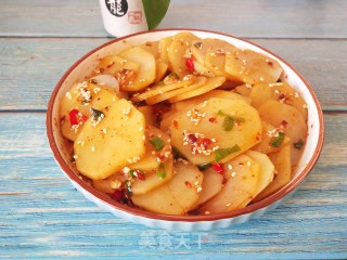 酸辣爽口土豆片的做法步骤：7