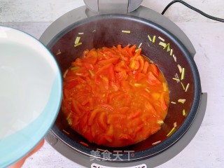 番茄炖千张的做法步骤：4