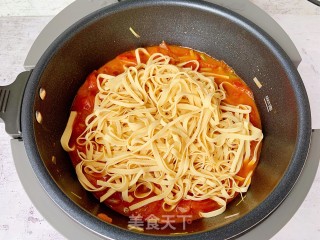 番茄炖千张的做法步骤：7