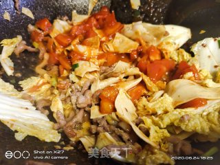 肉丝豆腐皮炒面的做法步骤：6