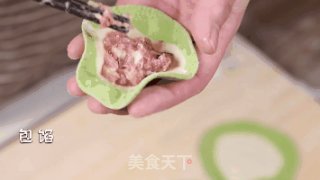 高颜值翡翠白玉饺子的做法步骤：7