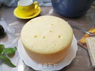 电饭煲版原味海绵蛋糕的做法步骤：14