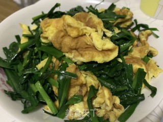 韭菜炒鸡蛋的做法步骤：6
