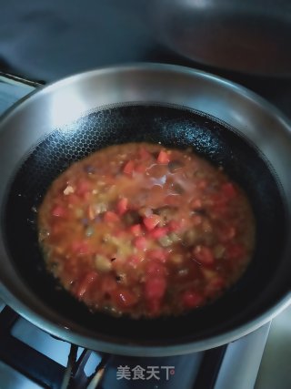 茄子番茄打卤面的做法步骤：12