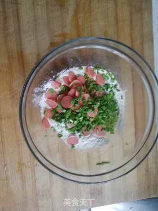 蔬菜火腿饼的做法步骤：2