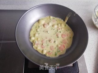 蔬菜火腿饼的做法步骤：4