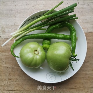 线辣子炒绿柿子的做法步骤：3