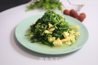 韭菜炒鸡蛋的做法步骤：9