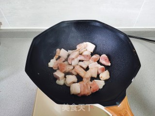 干豆角炒肉的做法步骤：4